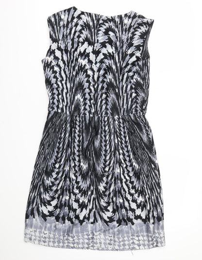 Dorothy Perkins Womens Black Argyle/Diamond  A-Line  Size 12