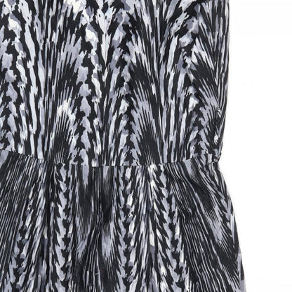 Dorothy Perkins Womens Black Argyle/Diamond  A-Line  Size 12