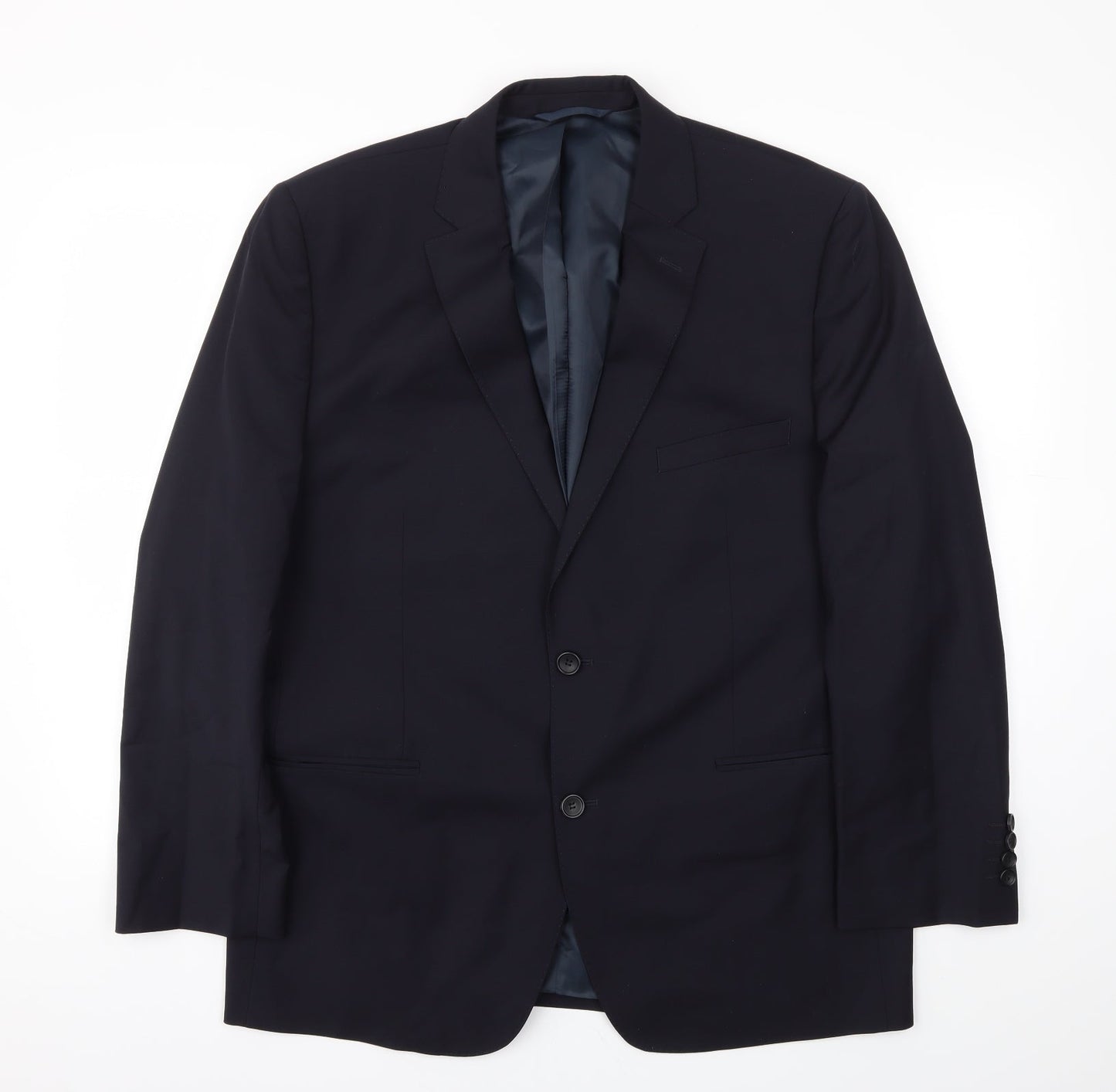 Mens UK Size 44 Preworn Regular Blue Suit Jacket