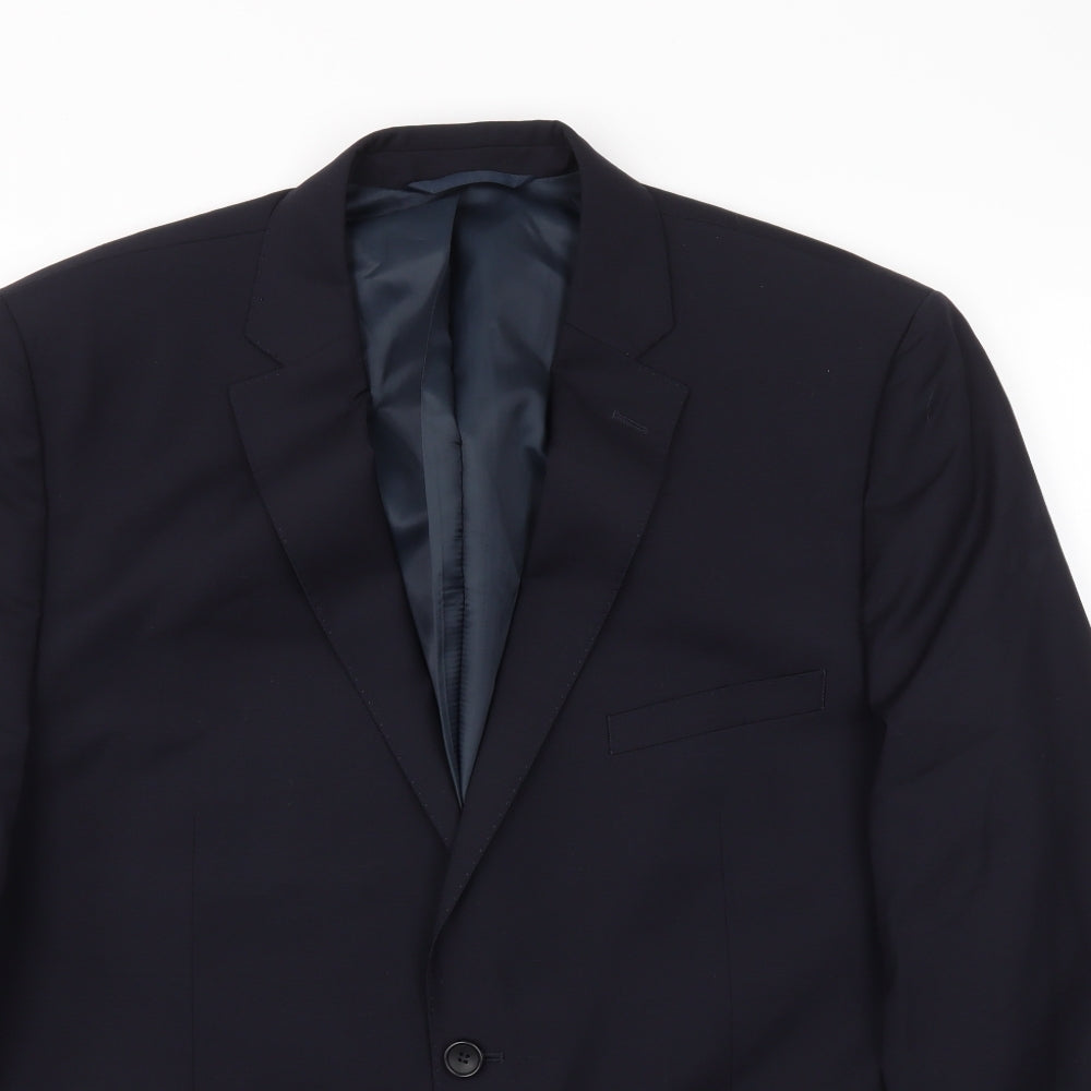 Mens UK Size 44 Preworn Regular Blue Suit Jacket