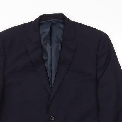 Mens UK Size 44 Preworn Regular Blue Suit Jacket