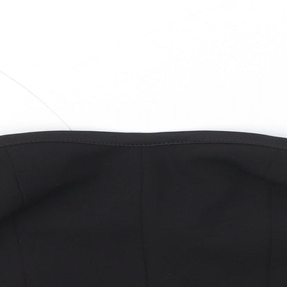 Topshop Womens Black   Cropped T-Shirt Size 8