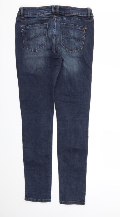 YEYES Womens Blue   Skinny Jeans Size 12 L30 in
