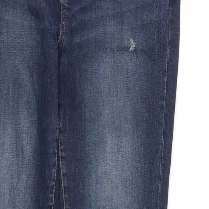 YEYES Womens Blue   Skinny Jeans Size 12 L30 in