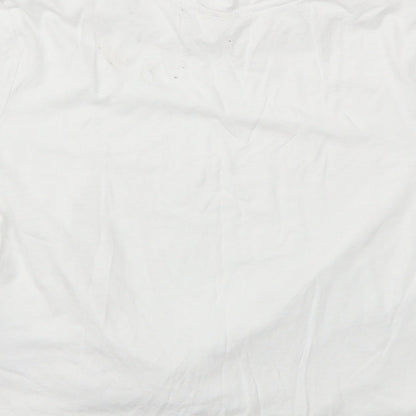 Womens UK Size M H&M White Basic T-Shirt