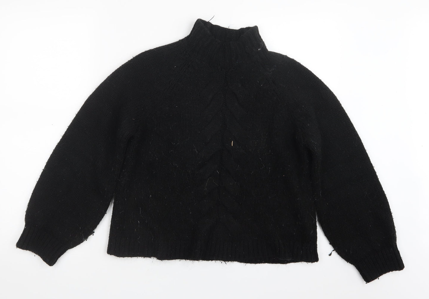 Only Womens Black  Knit Pullover Jumper Size XS