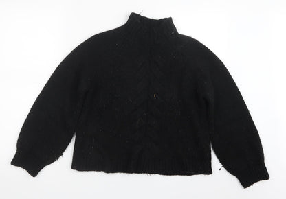 Only Womens Black  Knit Pullover Jumper Size XS