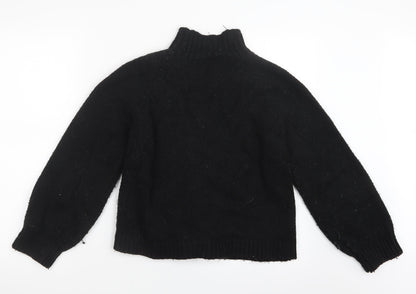 Only Womens Black  Knit Pullover Jumper Size XS