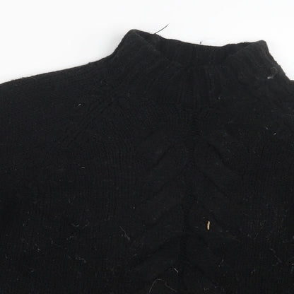 Only Womens Black  Knit Pullover Jumper Size XS