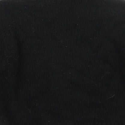 Only Womens Black  Knit Pullover Jumper Size XS
