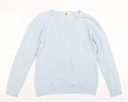 Rude Womens Blue  Knit Pullover Jumper Size M