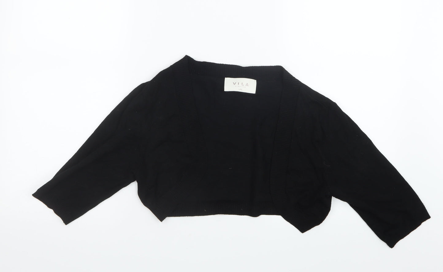 VILA Womens Black  Knit Cardigan Jumper Size L