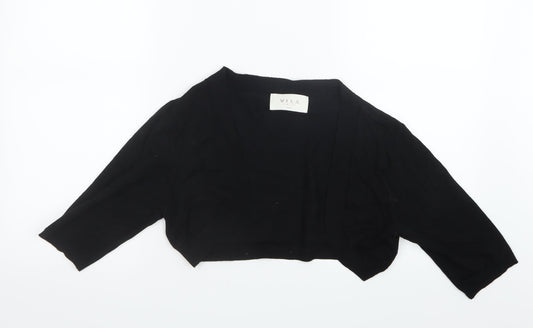 VILA Womens Black  Knit Cardigan Jumper Size L