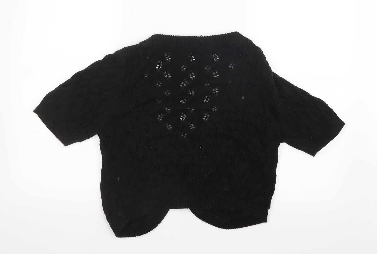 Estelle Womens Black  Knit Cardigan Jumper Size L