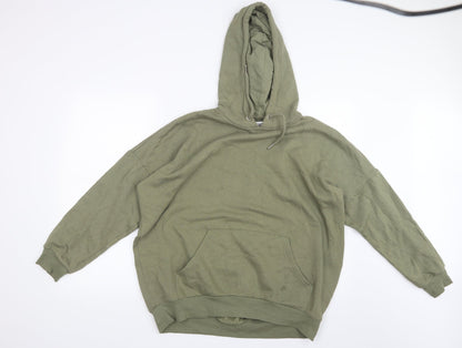 Mens UK Size S Monki Green Pullover Hoodie