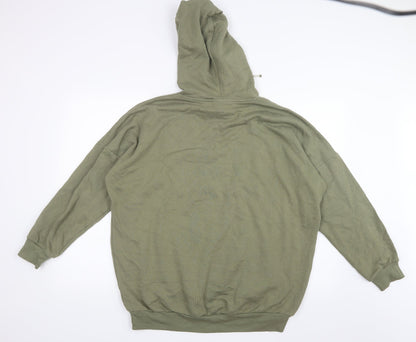 Mens UK Size S Monki Green Pullover Hoodie