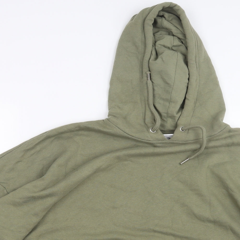 Mens UK Size S Monki Green Pullover Hoodie