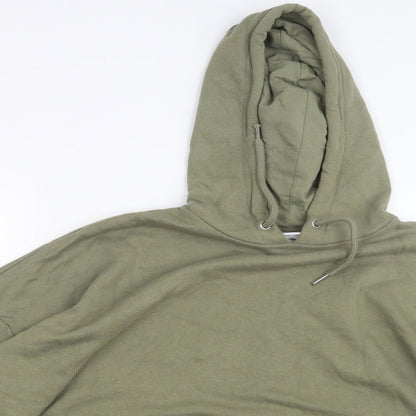 Mens UK Size S Monki Green Pullover Hoodie