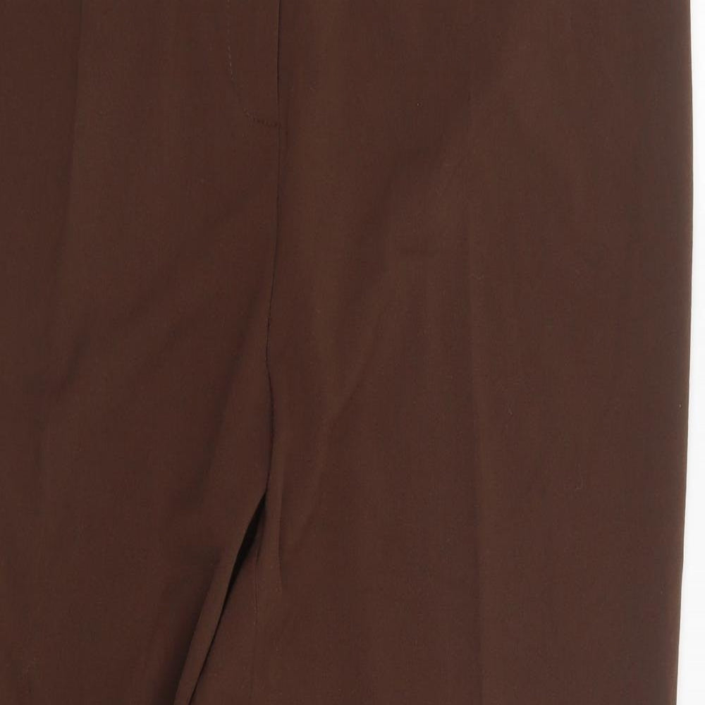 Womens UK Size 20 Damart Regular Fit  Brown Trousers