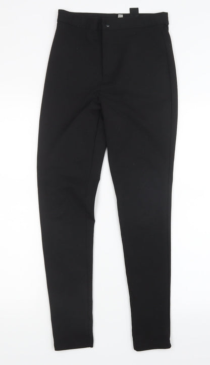 Womens UK Size 6 ASOS Regular Fit  Black Trousers