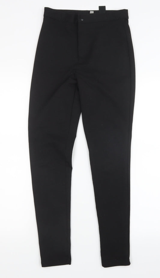 Womens UK Size 6 ASOS Regular Fit  Black Trousers