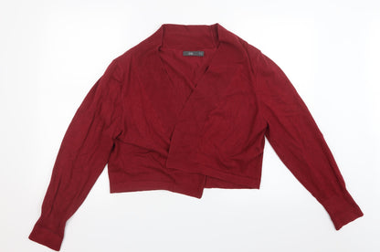 ZNK Womens Red  Knit Cardigan Jumper Size 2XL