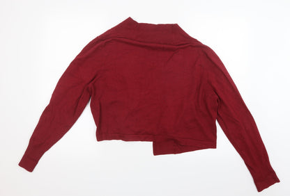 ZNK Womens Red  Knit Cardigan Jumper Size 2XL