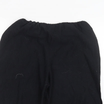 FUNNY FASHION Womens Black   Cropped Trousers Size 14