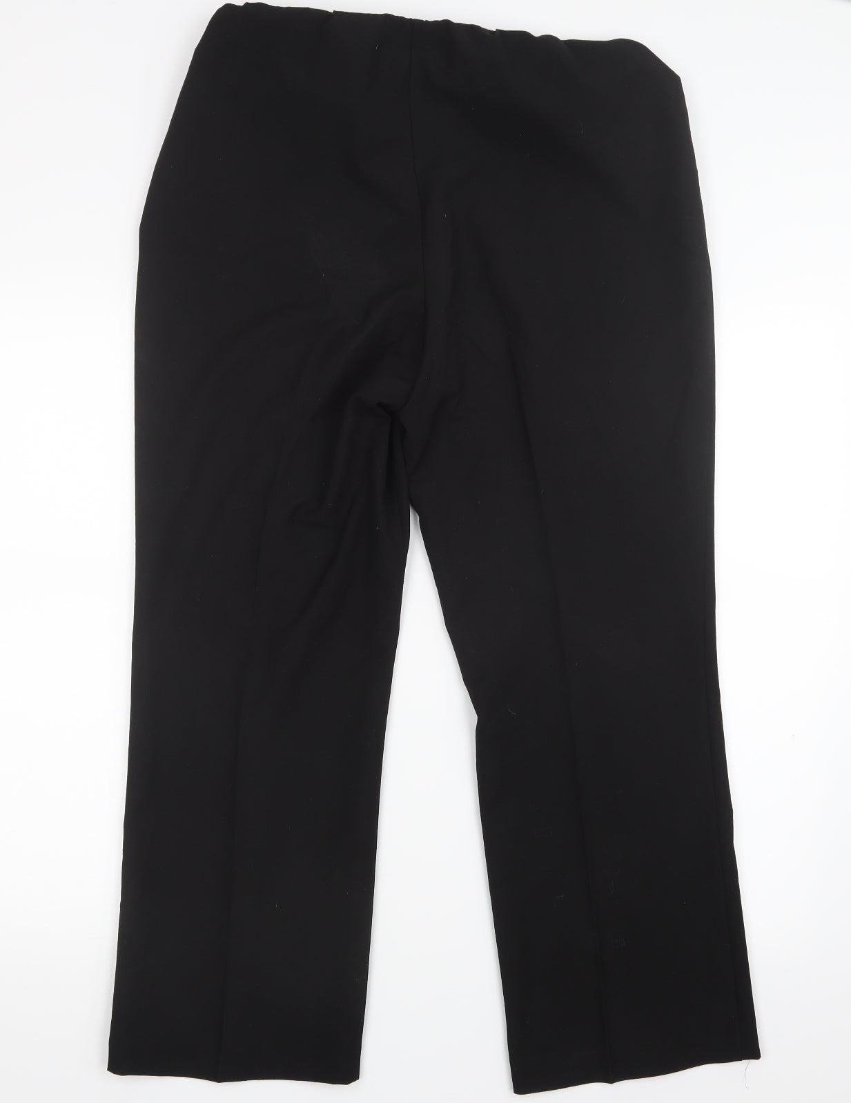 Womens UK Size 12 Preworn Regular Fit  Black Trousers