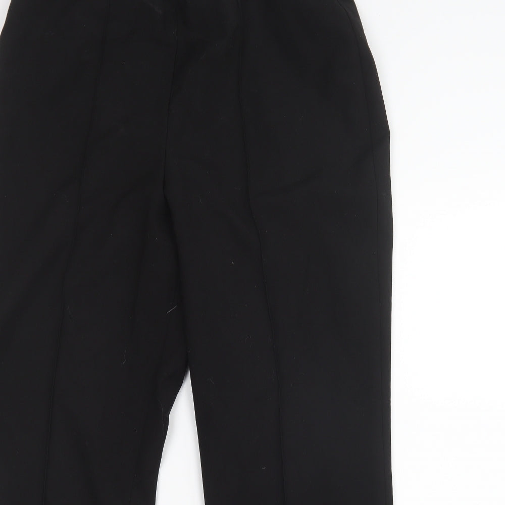 Womens UK Size 12 Preworn Regular Fit  Black Trousers