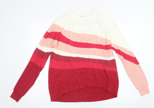 NEXT Womens Pink  Knit Pullover Jumper Size S