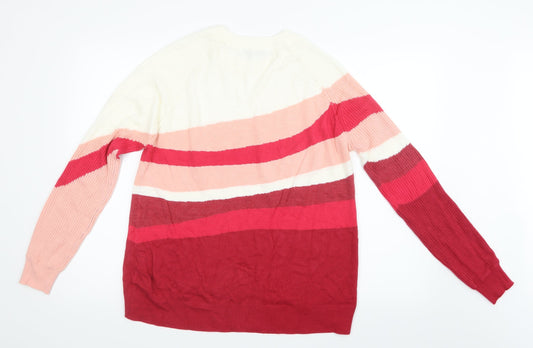 NEXT Womens Pink  Knit Pullover Jumper Size S