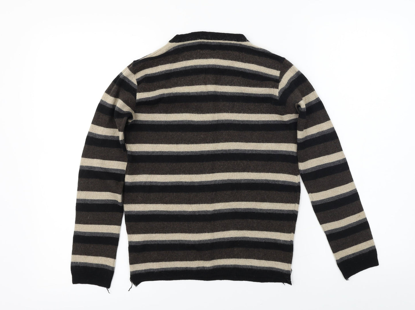Linea Womens Brown Striped  Pullover Jumper Size 8