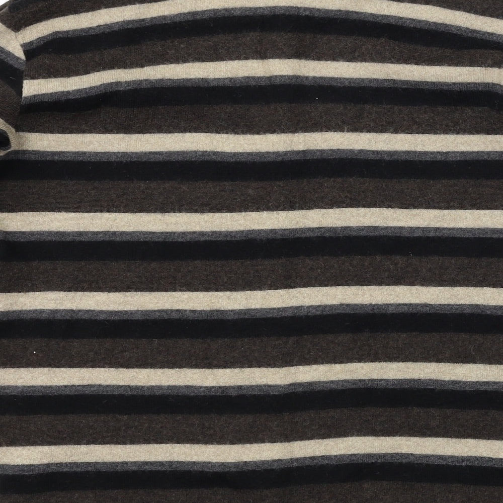 Linea Womens Brown Striped  Pullover Jumper Size 8