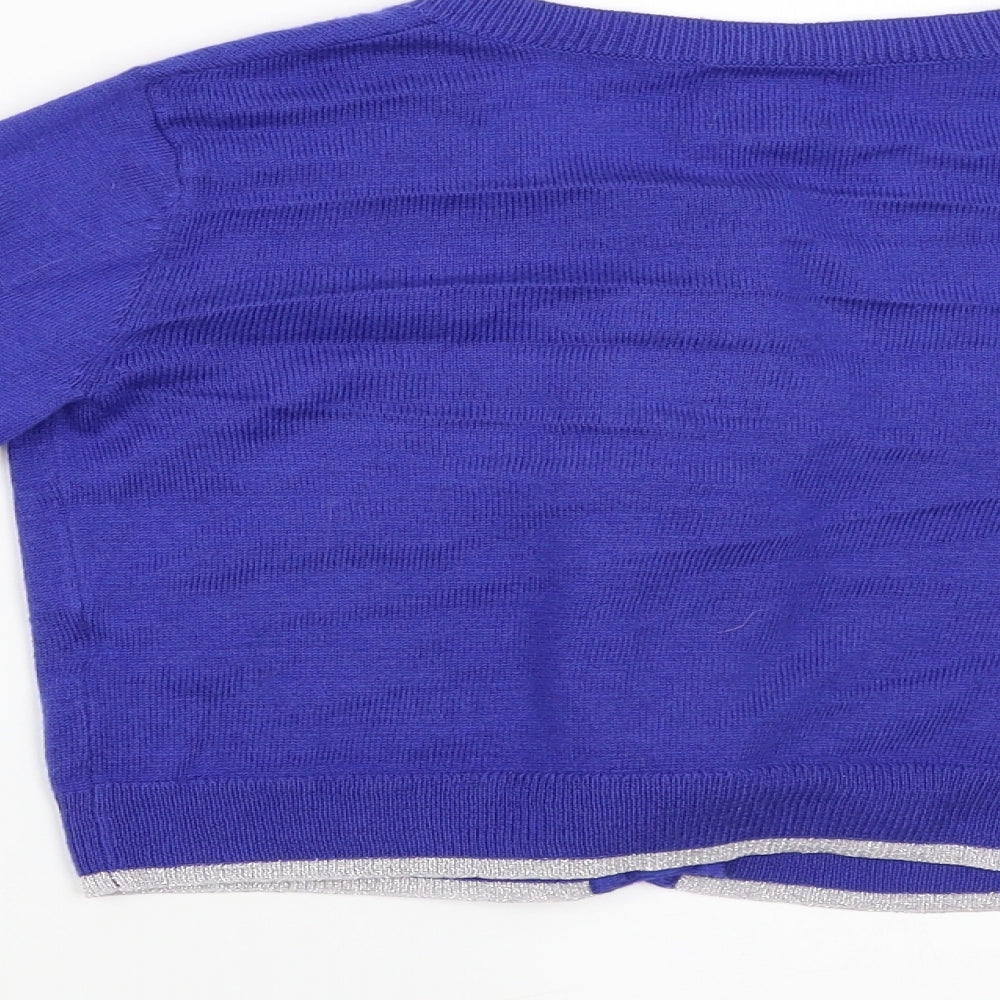 Yumi  Girls Blue   Cardigan Jumper Size 9-10 Years