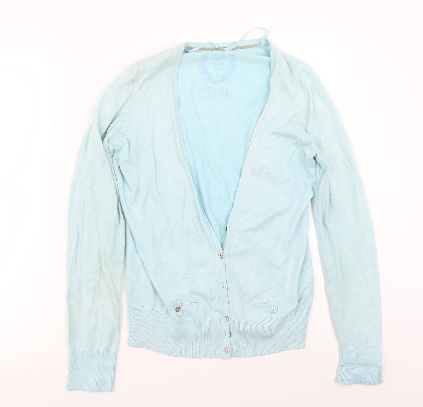 EC Womens Blue   Cardigan Jumper Size S