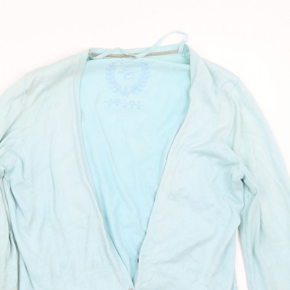 EC Womens Blue   Cardigan Jumper Size S