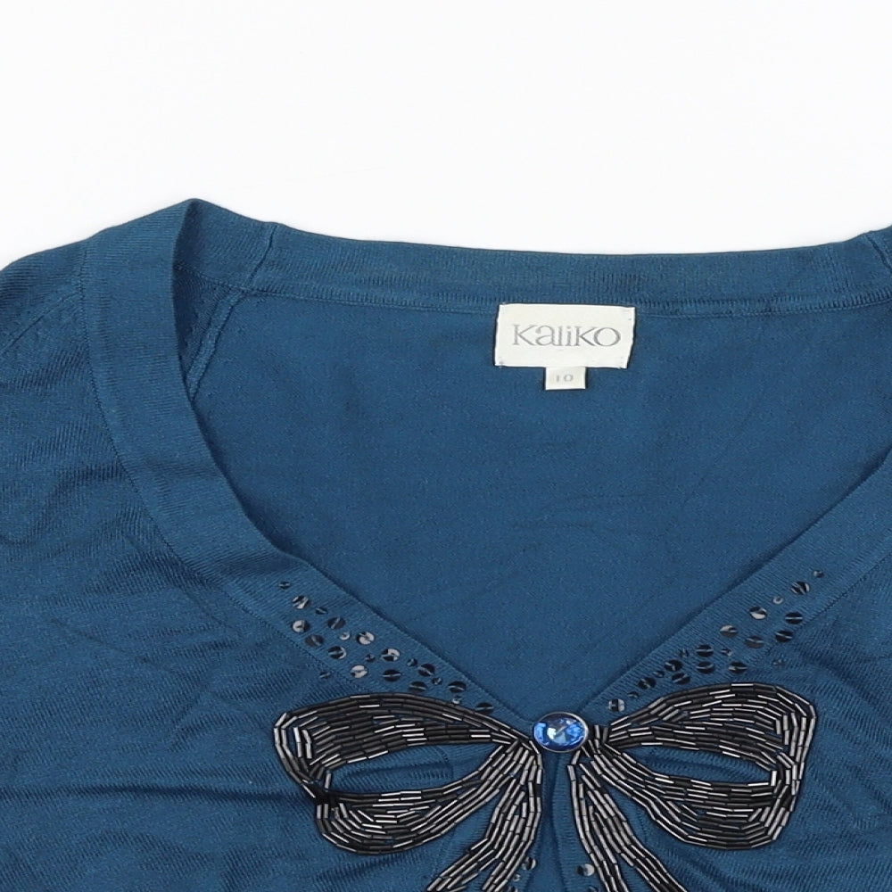 Kaliko Womens Blue   Cardigan Jumper Size 10