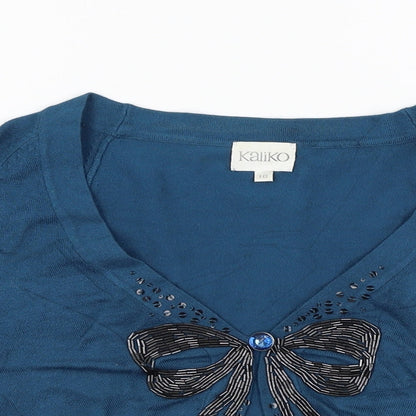 Kaliko Womens Blue   Cardigan Jumper Size 10