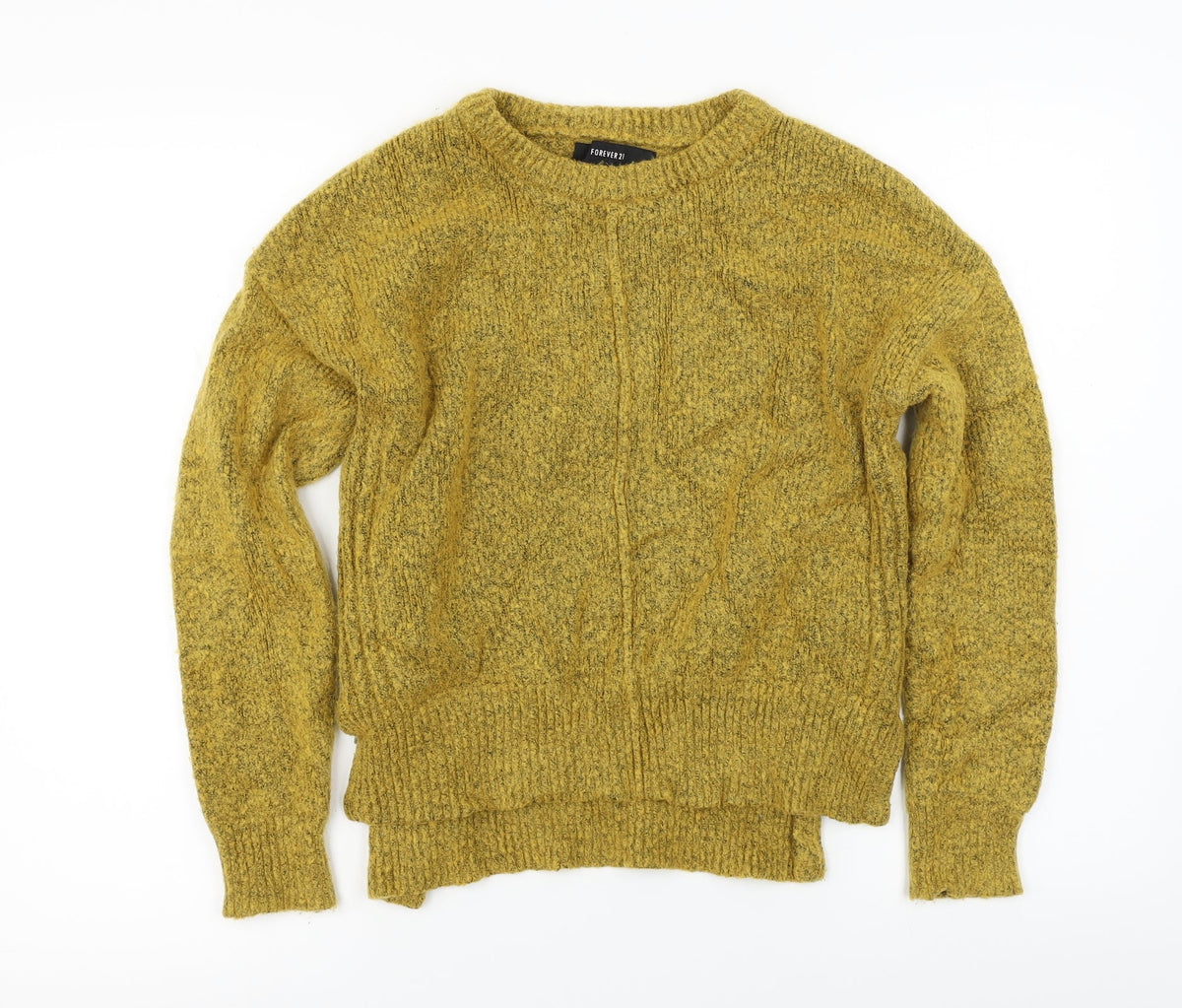 Forever 21 Womens Yellow   Pullover Jumper Size S