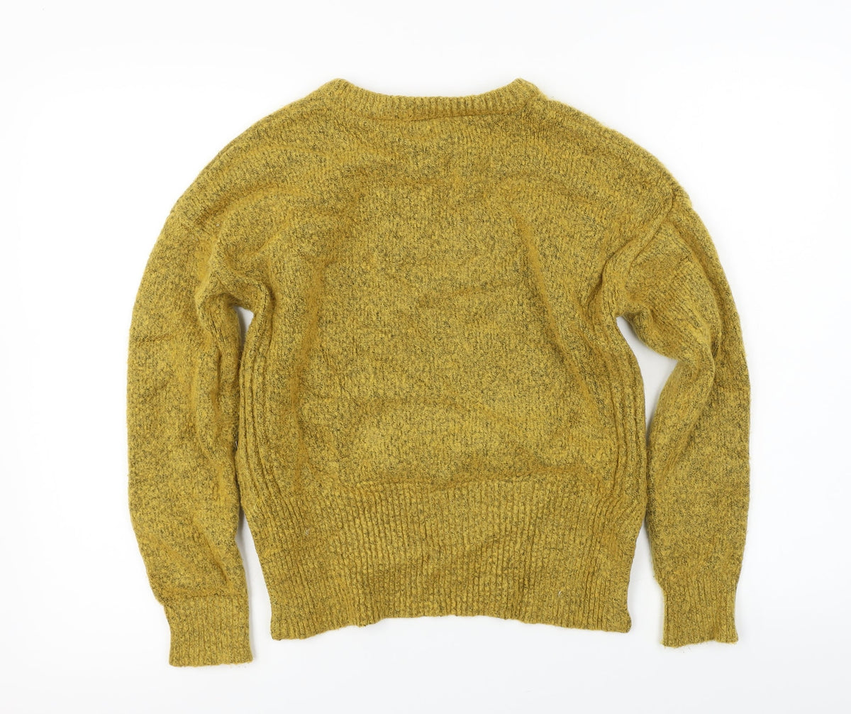 Forever 21 Womens Yellow   Pullover Jumper Size S