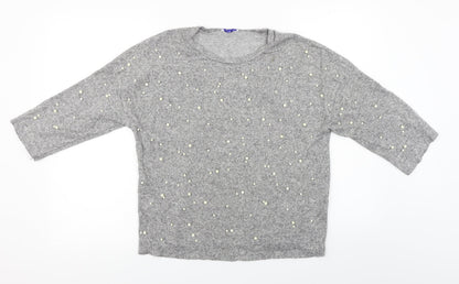 Zara Womens Grey   Pullover Jumper Size M