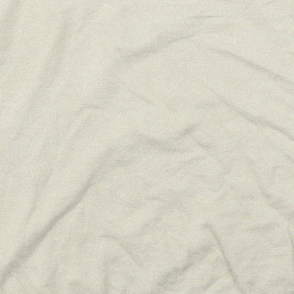 Womens UK Size 8 Pure Beige Basic T-Shirt