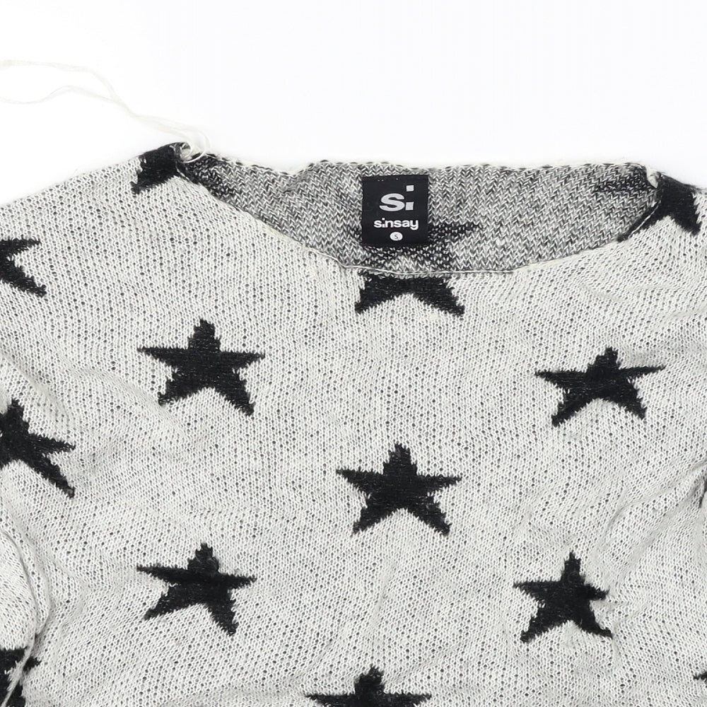 s nsay  Womens Grey   Pullover Jumper Size S