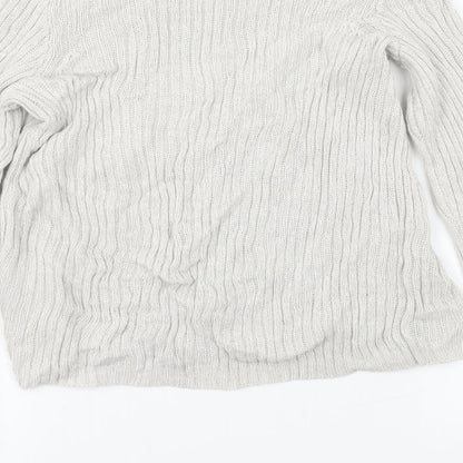 H&M  Womens Grey   Pullover Jumper Size XS