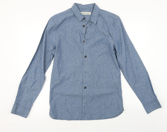 RJR.John Rocha  Mens Blue    Button-Up Size S