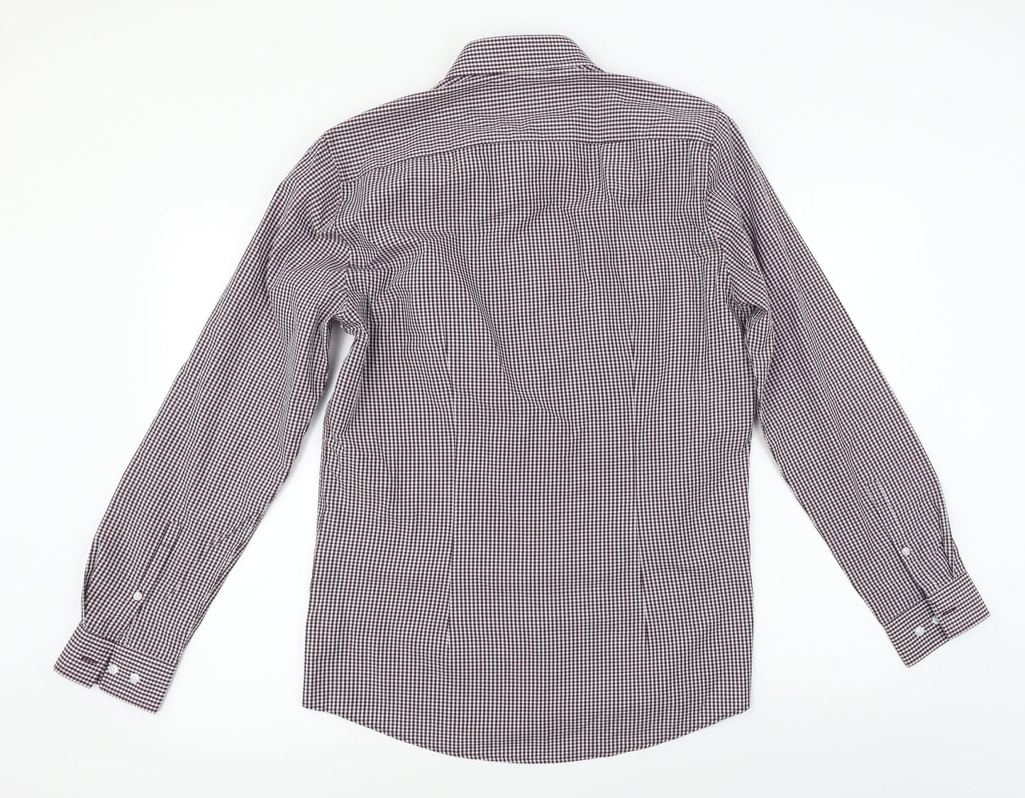 F&F  Mens Red Check   Button-Up Size 15