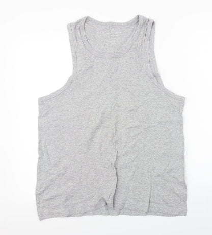 cotton suppliers Womens Grey   Basic Tank Size 2XL