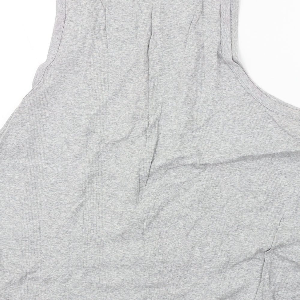 cotton suppliers Womens Grey   Basic Tank Size 2XL