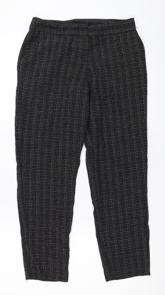 Womens UK Size 6 Dorothy Perkins Regular Fit Capri Black Trousers